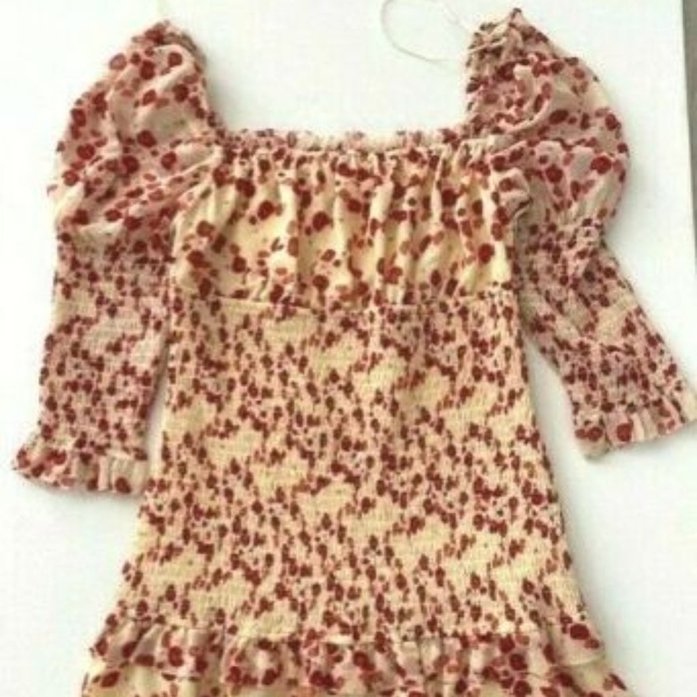 Rococo Sands Floral Ruched Dress
